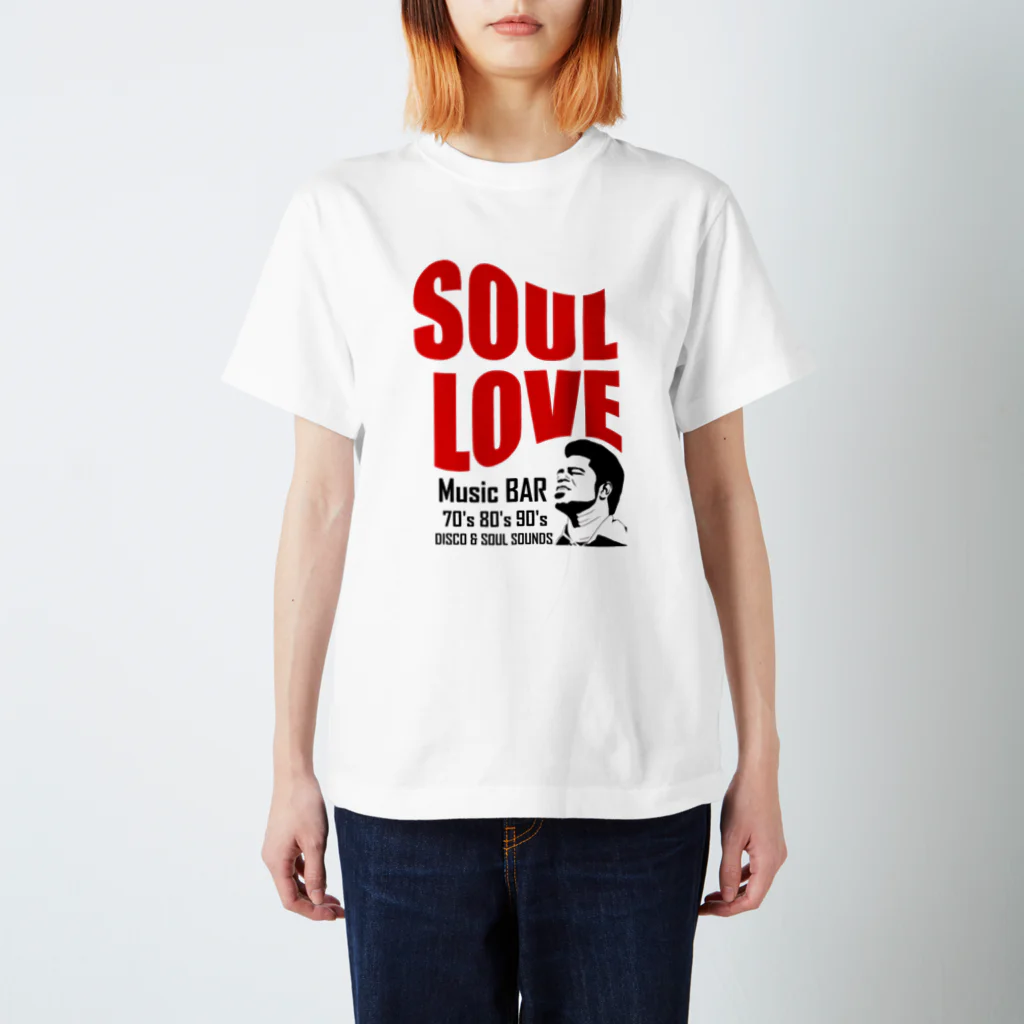 music bar SOUL LOVEのSOUL LOVE LOGO Regular Fit T-Shirt