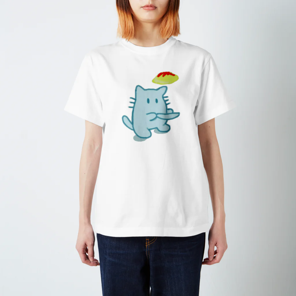      むらおのおみせのねことおむらいすしゃつ スタンダードTシャツ