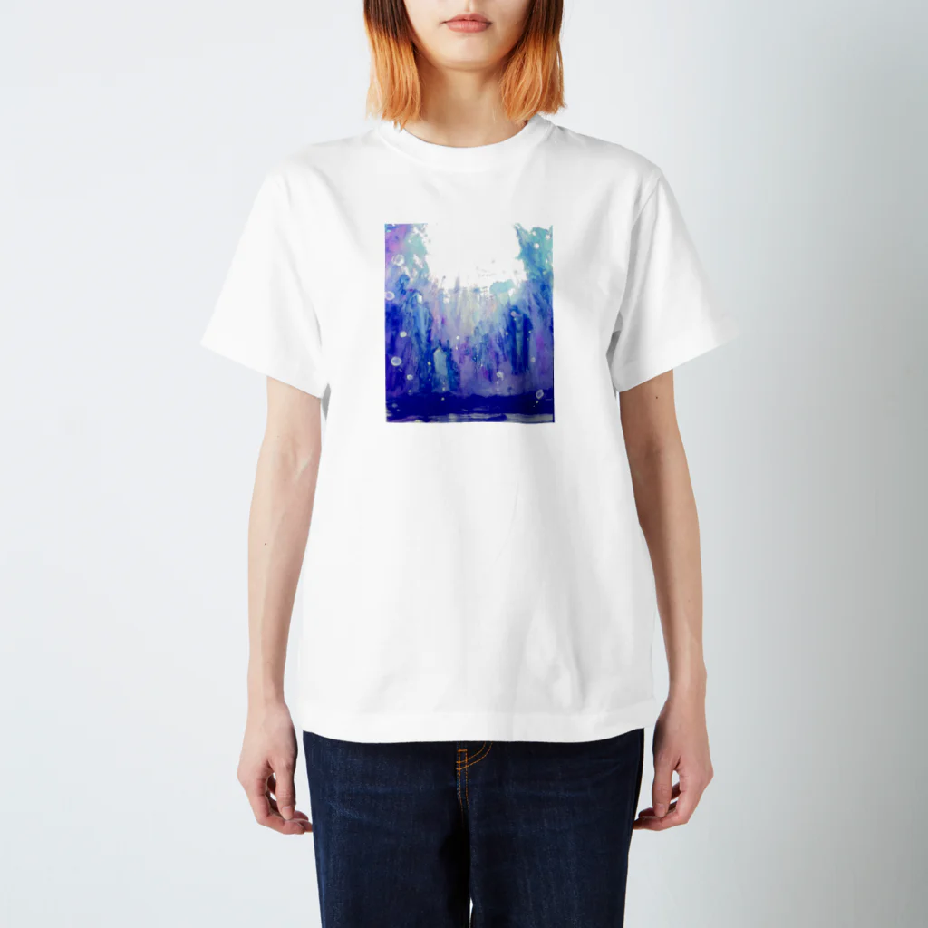 コウイチ イケノの水彩画 「深海」 スタンダードTシャツ