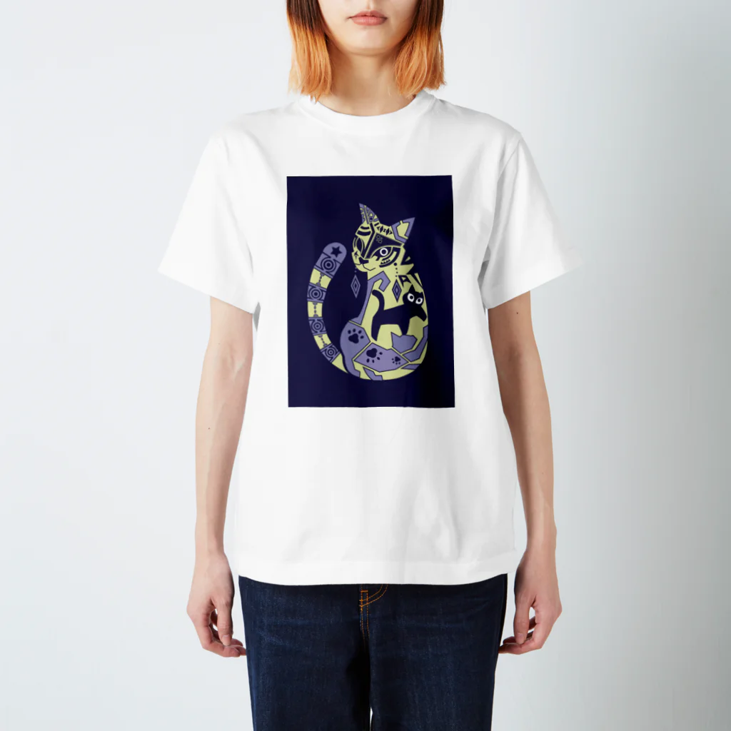 もよういぬ（グッズ販売）の１７　ねこ スタンダードTシャツ