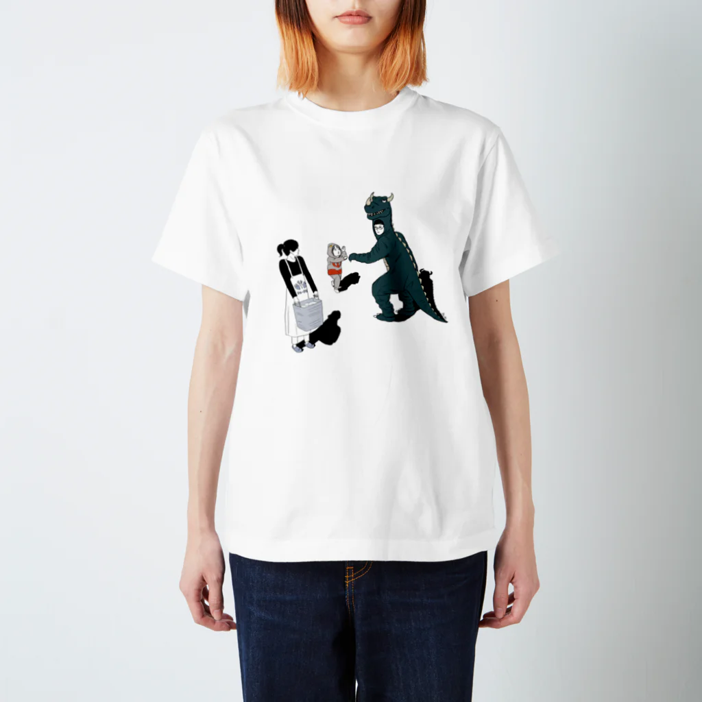 Masakiのグッズの着ぐるみ家族05 スタンダードTシャツ