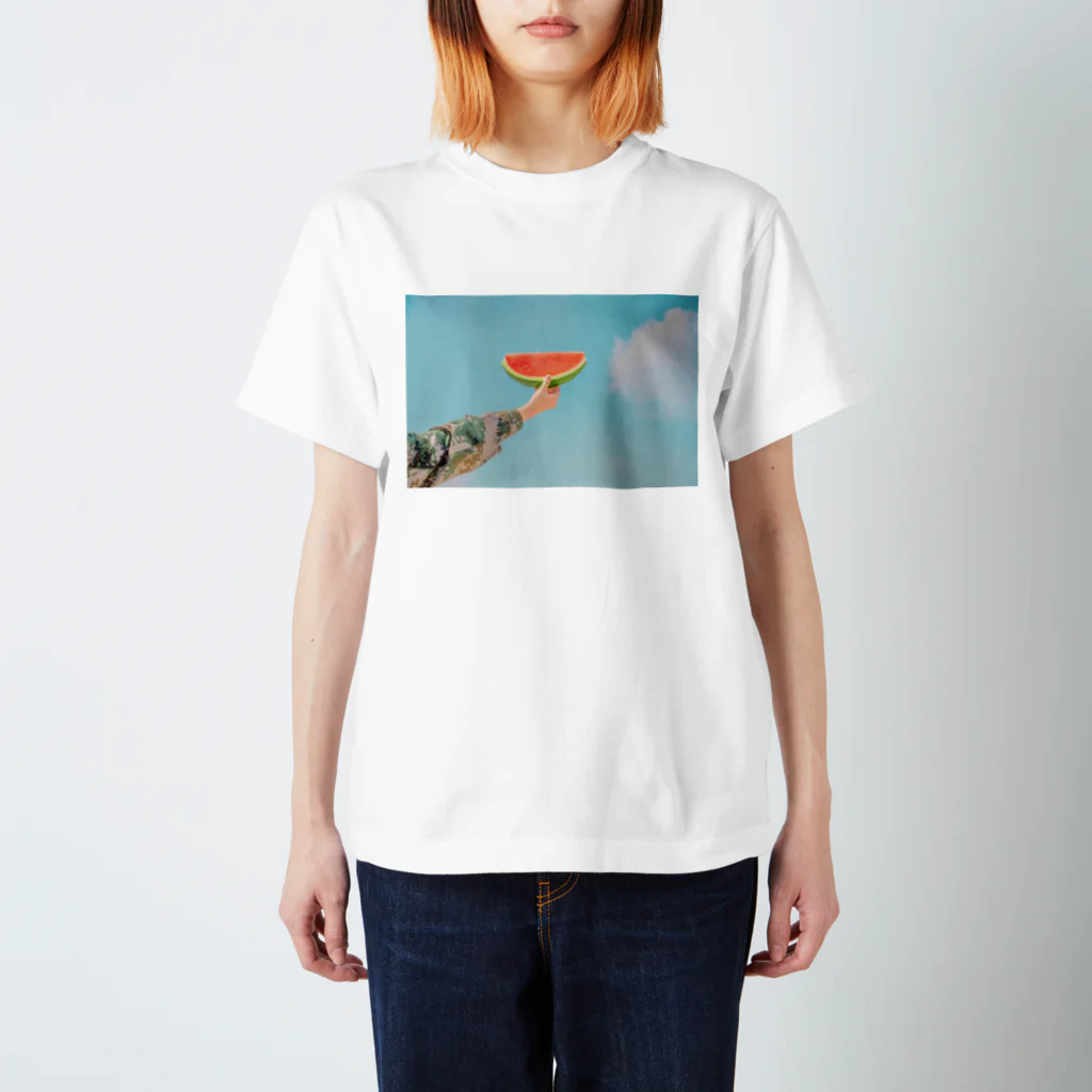 public domainのWatermelon by edceee Regular Fit T-Shirt