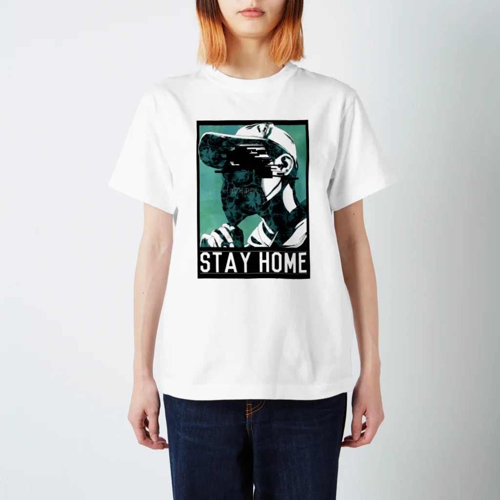 ナニモノカのstay home スタンダードTシャツ