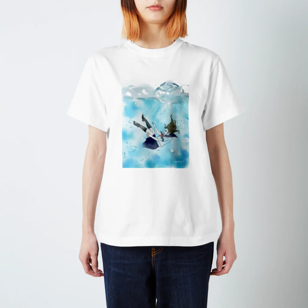 momo: )＊のサイダーに溺れる。 Regular Fit T-Shirt