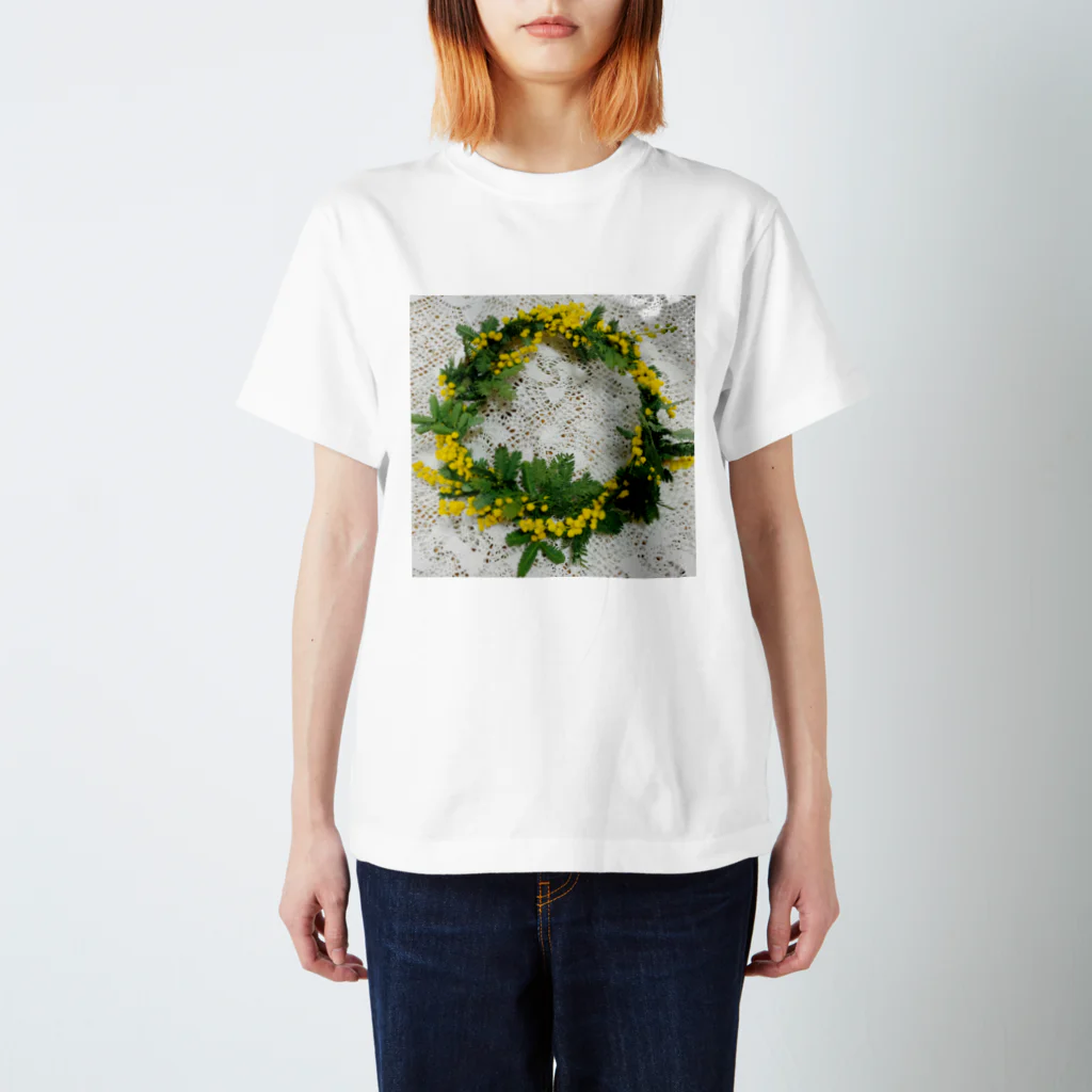 フラワーアーティスト*奈央のミモザの花 Regular Fit T-Shirt