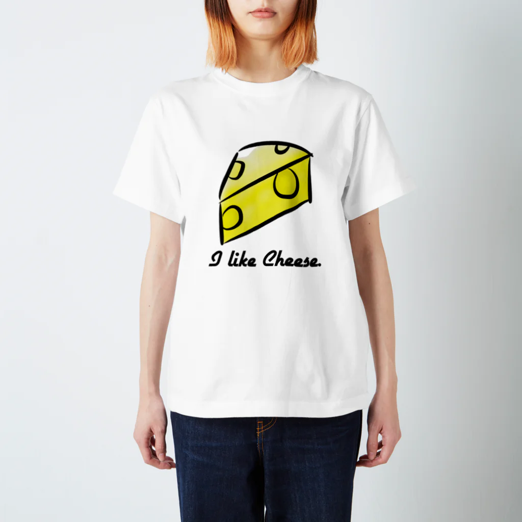 D24 ONLINE STOREのI like cheese. スタンダードTシャツ