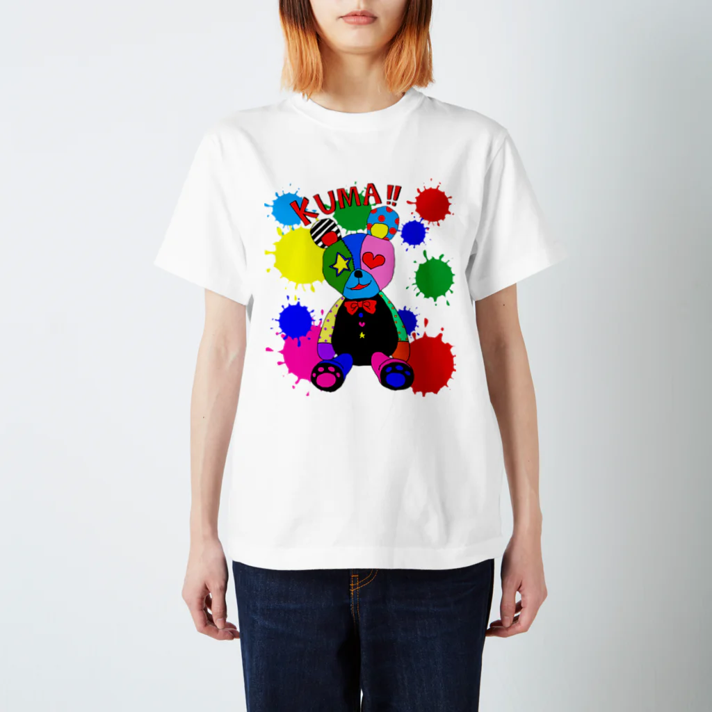 wakukira mai artのKUMA☆ Regular Fit T-Shirt