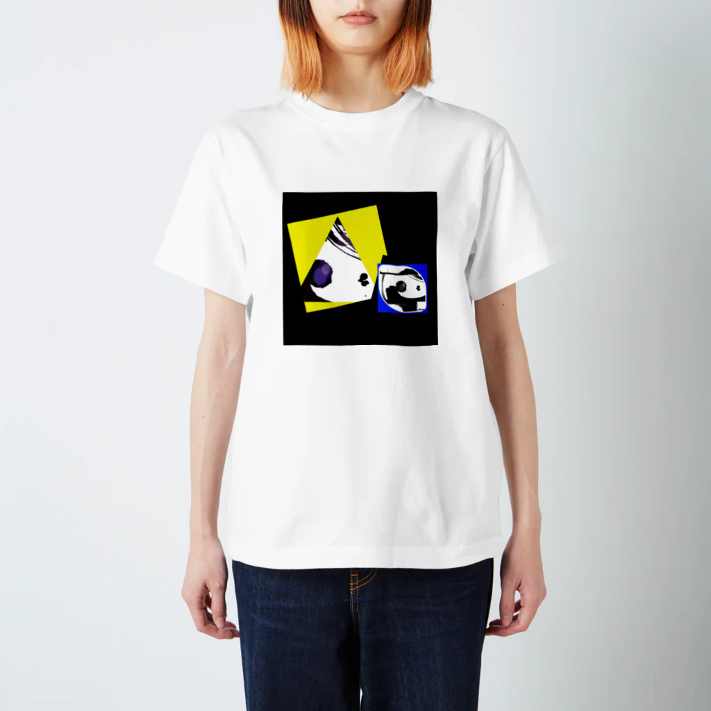 工房玉手箱のイエローポップくん スタンダードTシャツ