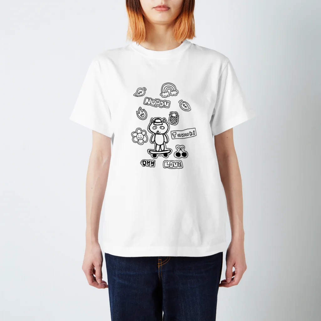 OSHARE HAKKEIJIMA HEAVENのストリート系ぬーぽんTシャツ Regular Fit T-Shirt