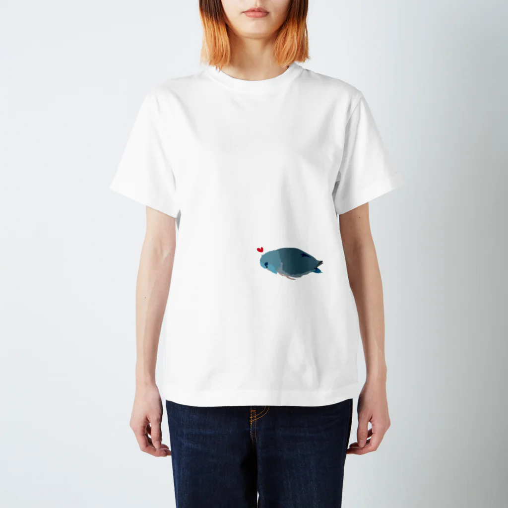 mametosoraのマメルリハインコのカキカキ待ち Regular Fit T-Shirt