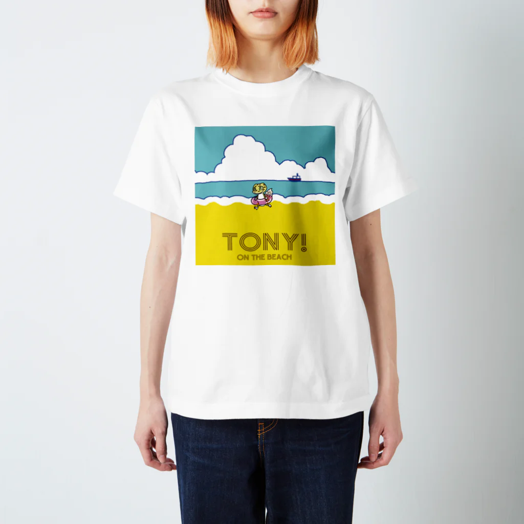 TONY!のTONY! on the beach (昼) スタンダードTシャツ