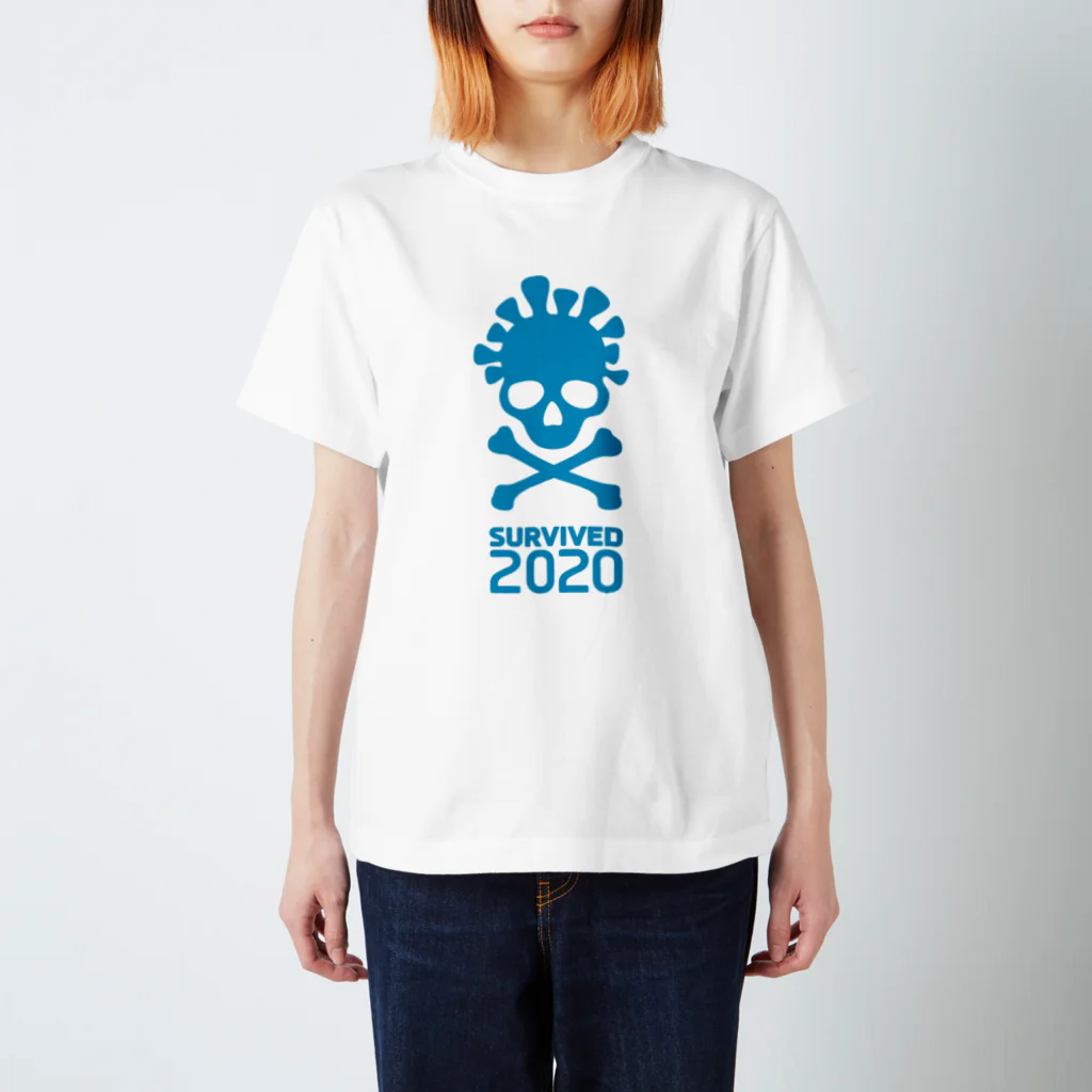 NOBODY754のSurvived 2020 (Blue) スタンダードTシャツ