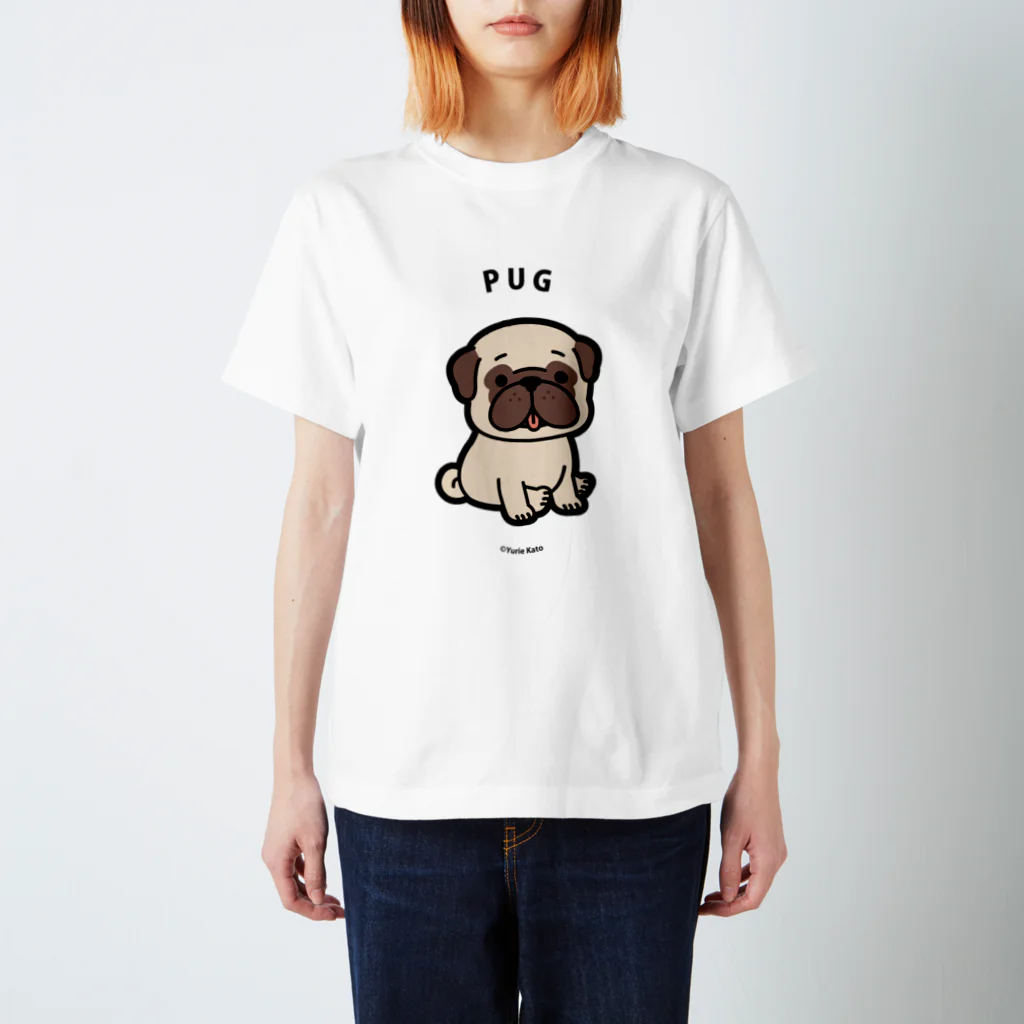 Yurie Kato ┃ パグのランランのPUG(フォーン) │For light colors Regular Fit T-Shirt