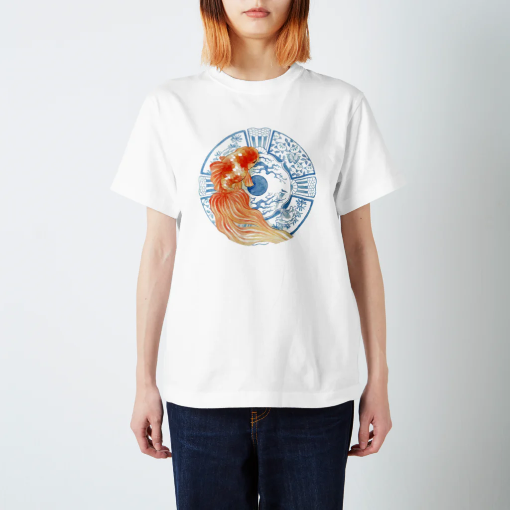  花金魚園の曙の器 Regular Fit T-Shirt