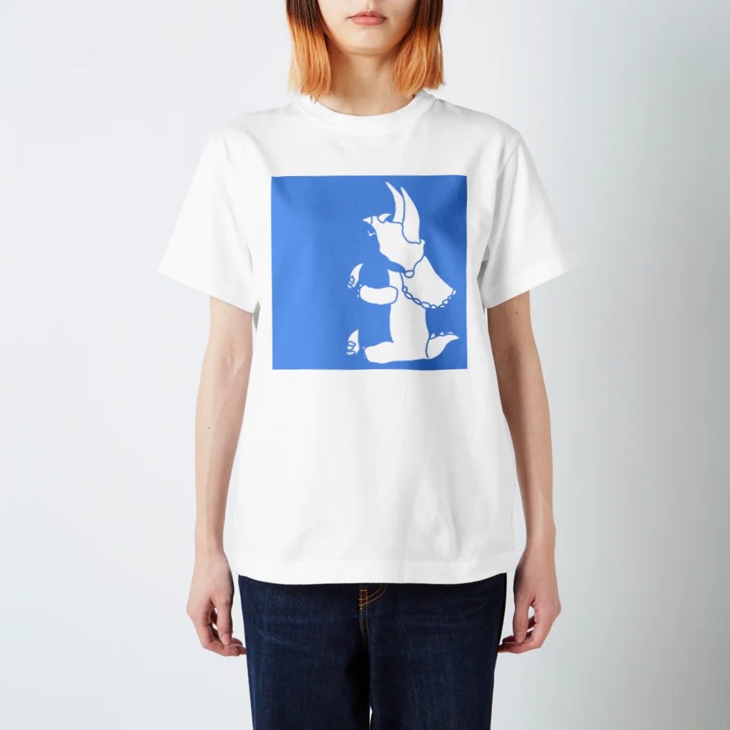 ぺぇねもんショップのトリケラトプス シルエット スタンダードTシャツ