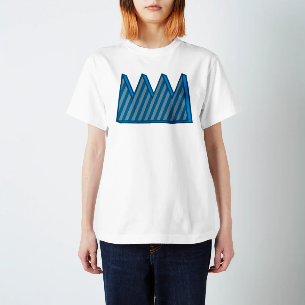 MITSUGI yosukeの山山ブルー スタンダードTシャツ