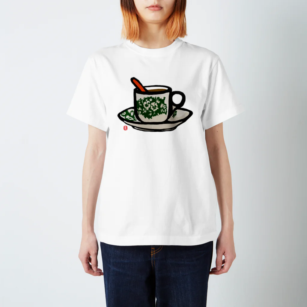 sugar-addictのホワイトコーヒー スタンダードTシャツ