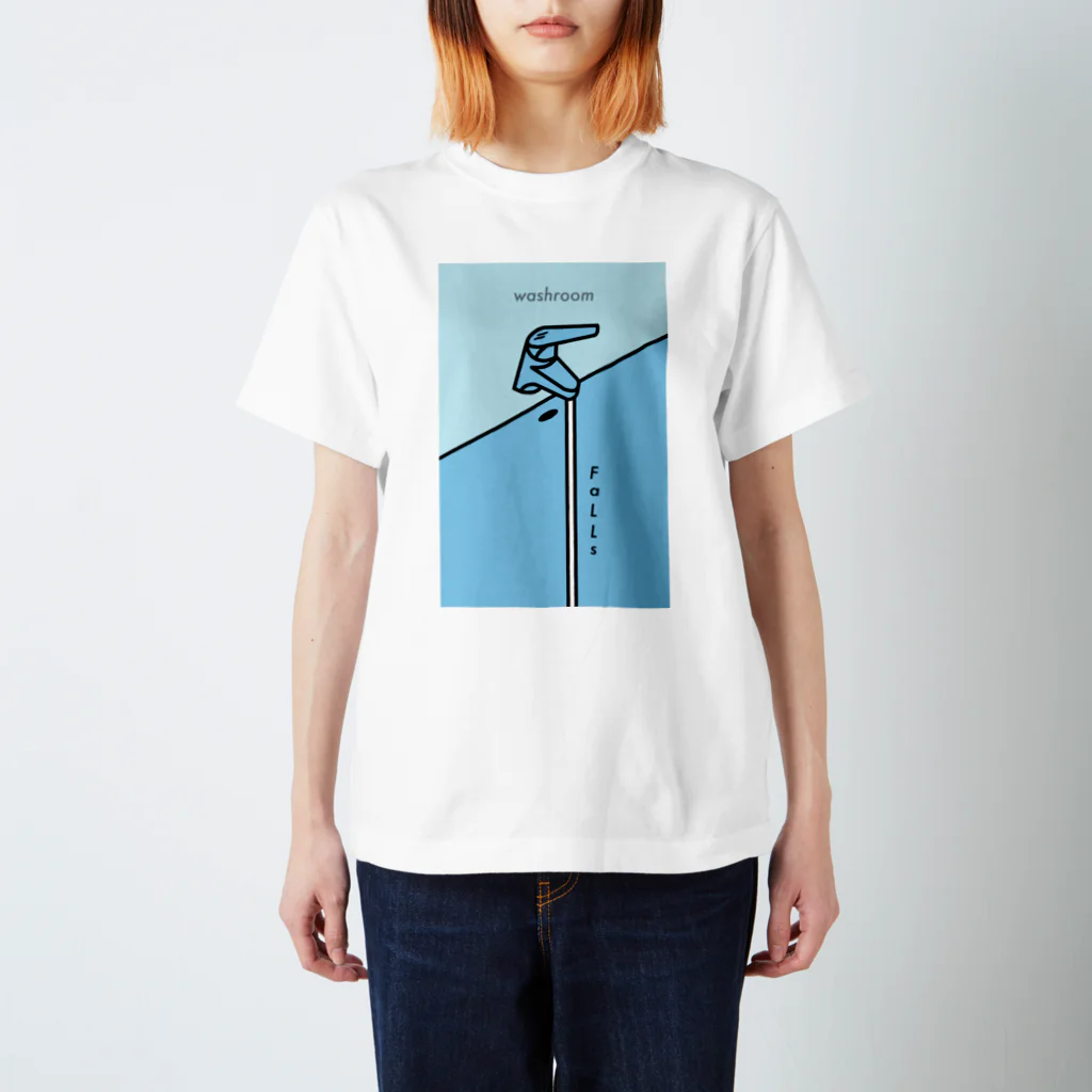 モーモーポルレノンの『静かな滝のウォッシュルーム』 Regular Fit T-Shirt