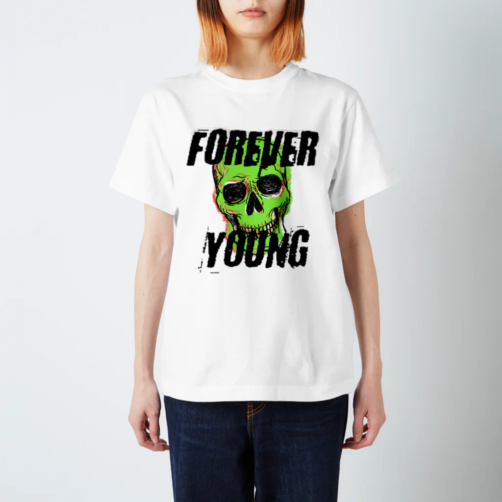 NIKAWADORI　SHOUTENのForever young Tee スタンダードTシャツ