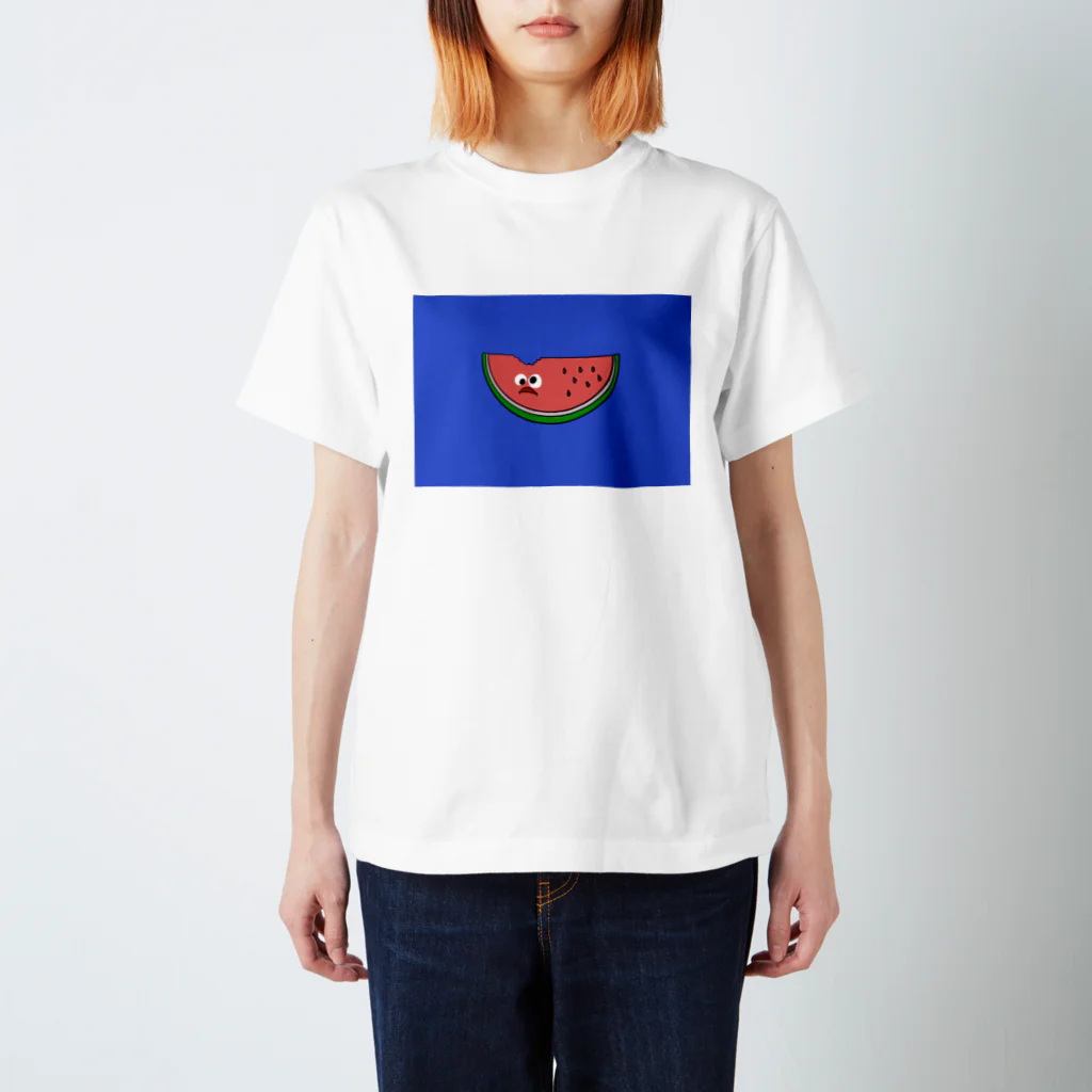 soranaito-togo_redpandaの“Panic” Watermelon  Regular Fit T-Shirt