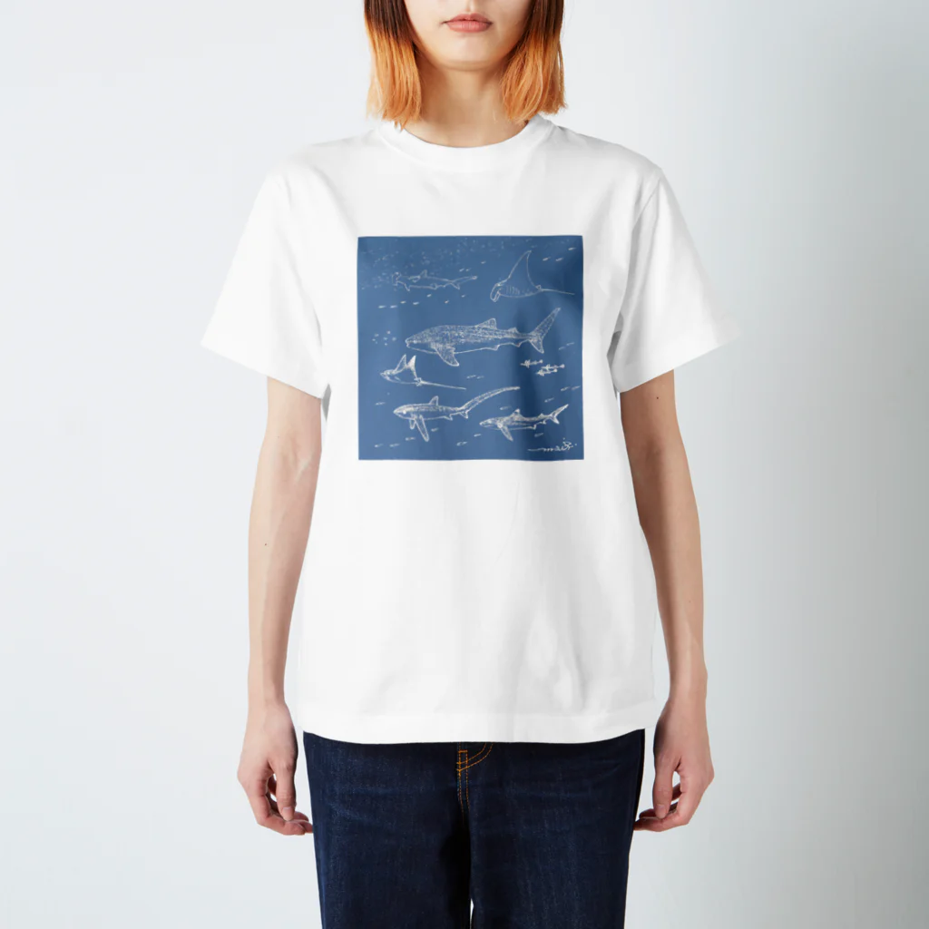 ラシマ工房のMainly sharks collection スタンダードTシャツ