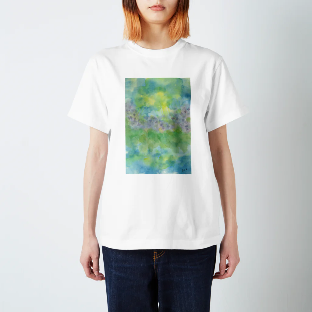 ワタリマコトの紫陽花いろに染まるころ  スタンダードTシャツ