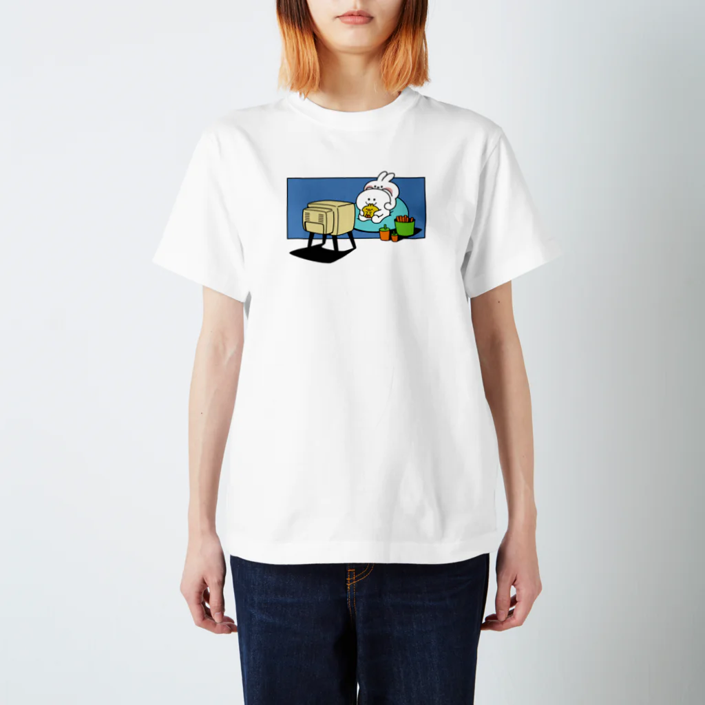 AKIRAMBOWのSpoiled Rabbit Watching / あまえんぼうさちゃん 鑑賞 スタンダードTシャツ