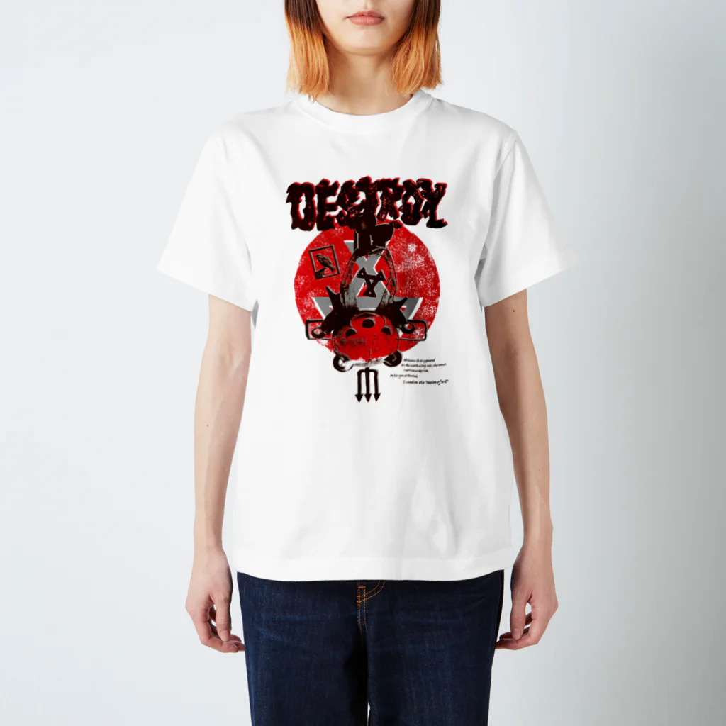 KOAKKUMAandAKKUMAのDESTROY Regular Fit T-Shirt