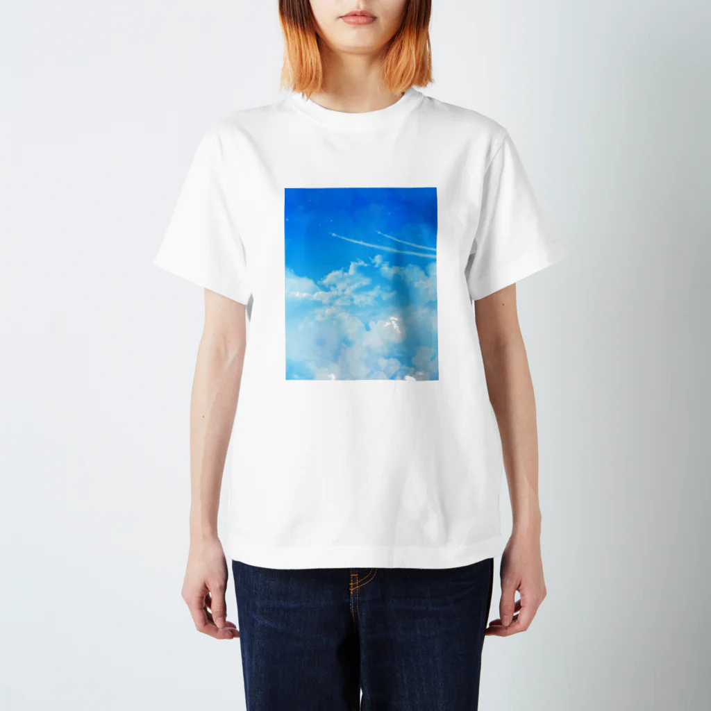 LALA CloveR.の飛行機雲 スタンダードTシャツ