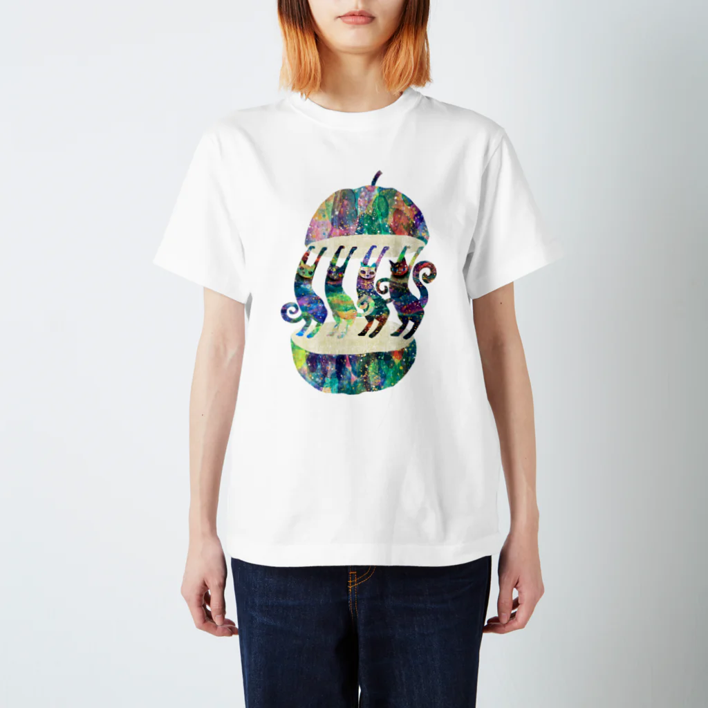 majiodesignの虹色猫たち Regular Fit T-Shirt