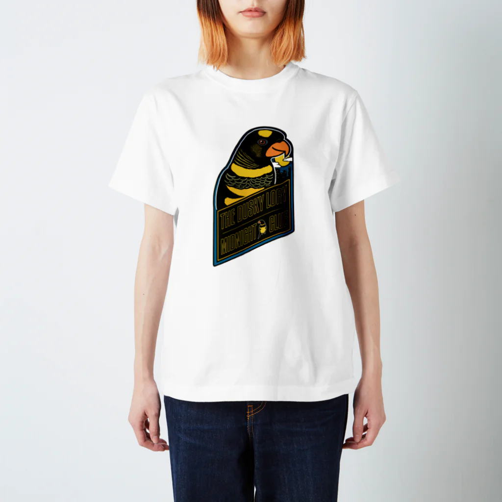 ムクのコシジロインコのミッドナイトクラブ スタンダードTシャツ