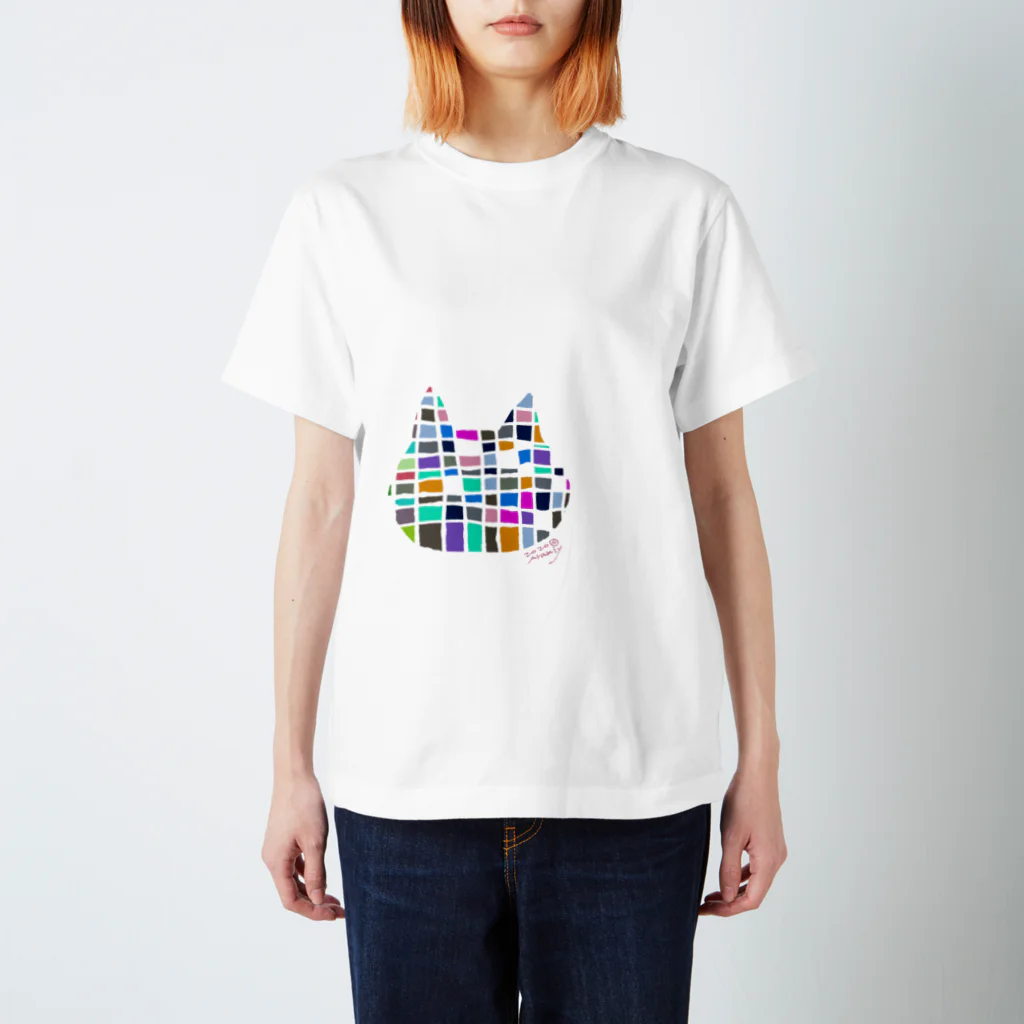 あらみいねこすのたてよこねこさん スタンダードTシャツ