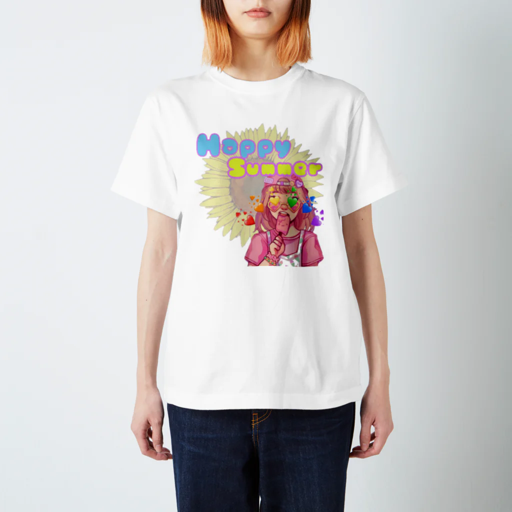 Yellow birD.のhappy summer girl Regular Fit T-Shirt