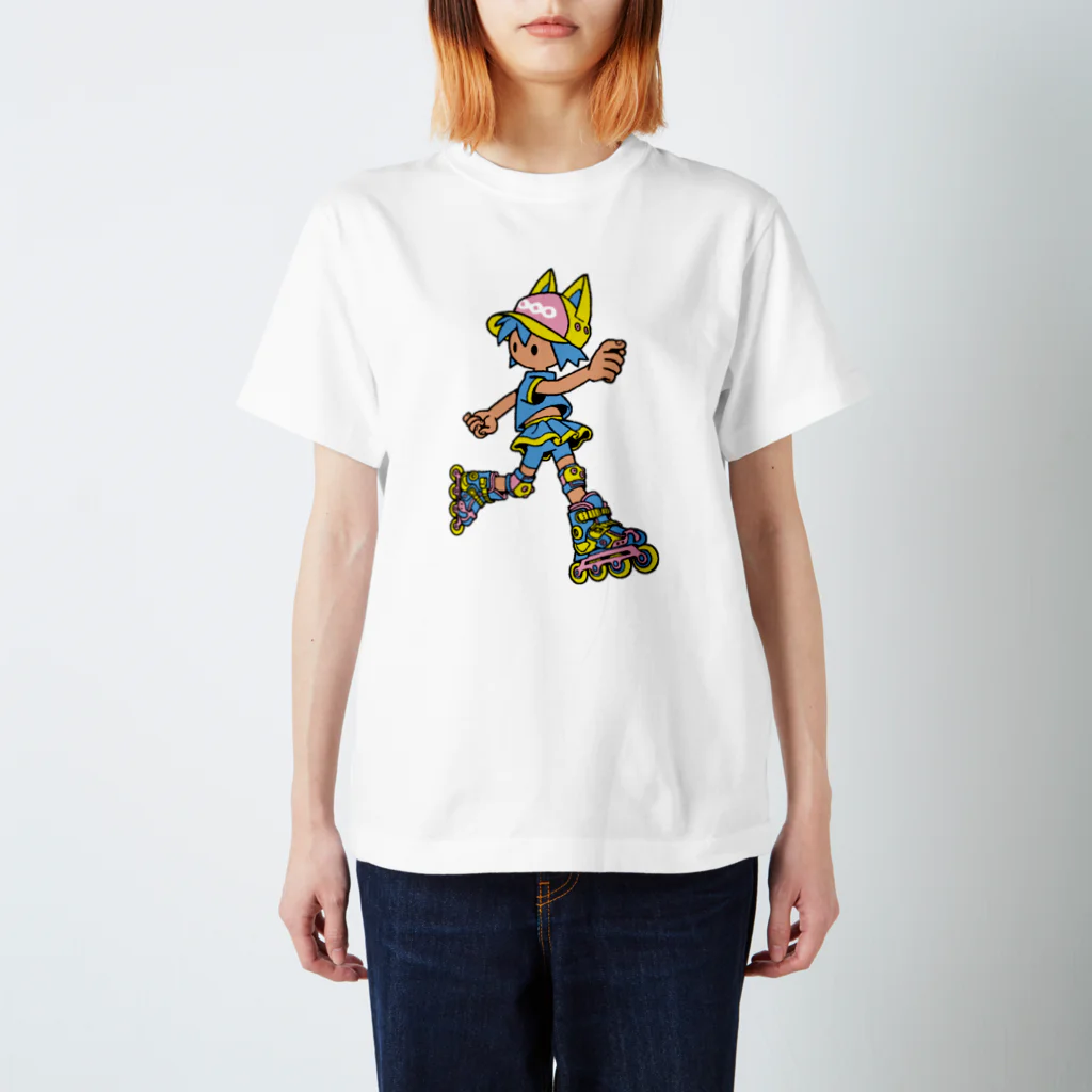 しりもとのローラーねこ Regular Fit T-Shirt