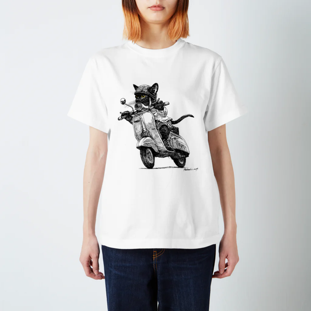 小田隆のネコべスパ2014 티셔츠
