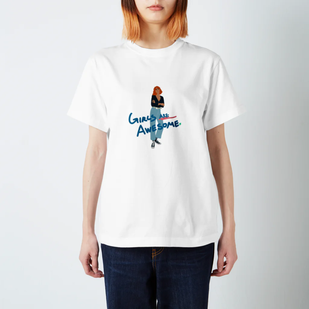 Authentic_japaneseのGirls are Awesome Regular Fit T-Shirt