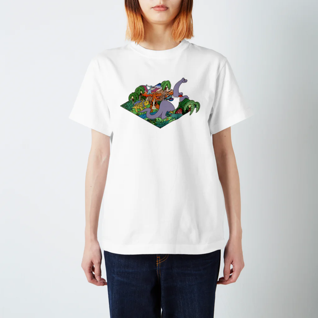 Let's Go DowntownのDINO'S PARADISE Regular Fit T-Shirt