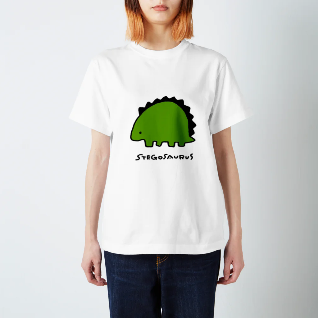 pitpotpatのステゴザウルス スタンダードTシャツ