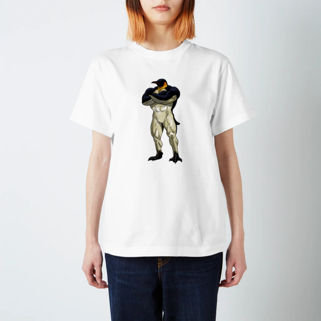 瞬くの店❤️のマッチョ皇帝ペンギン 티셔츠