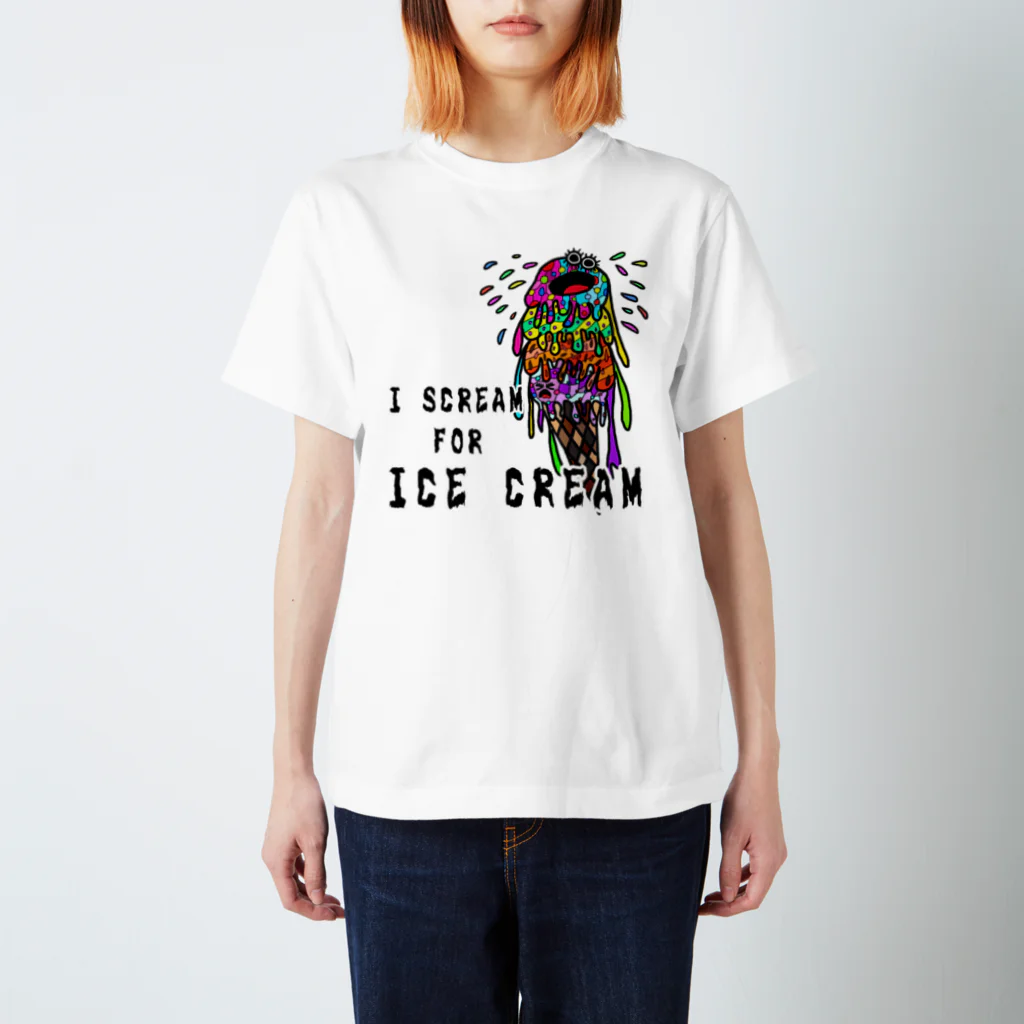 CREAMY YODAのI SCREAM  FOR ICE CREAM 202 スタンダードTシャツ