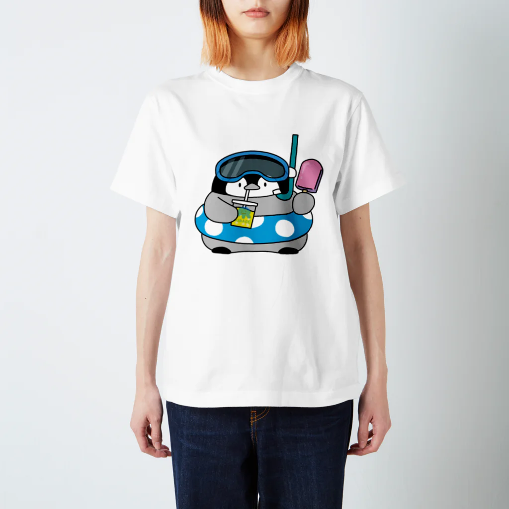 ちょこぺんのSUMMER ペンちゃん　青 Regular Fit T-Shirt