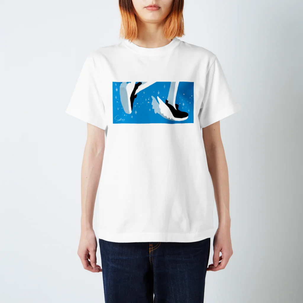 SANTABUNNY SUZURI SHOPのANGEL SHOES Regular Fit T-Shirt