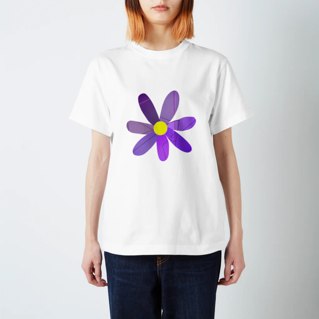 An-nyanの紫の花 Regular Fit T-Shirt