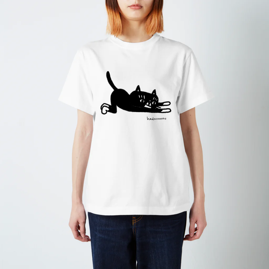 hadaconeko shopの背伸びのポーズ Regular Fit T-Shirt