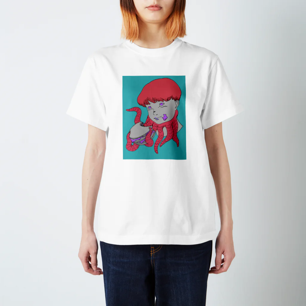 kama_yanのタコガール スタンダードTシャツ