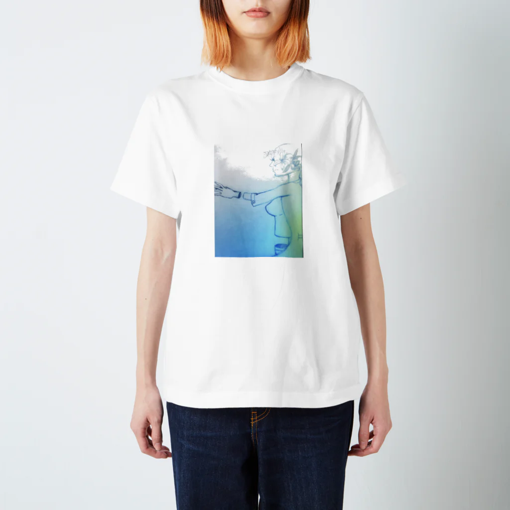 ψ(⃔ ･-･×)⃕↝のFleeting lily スタンダードTシャツ