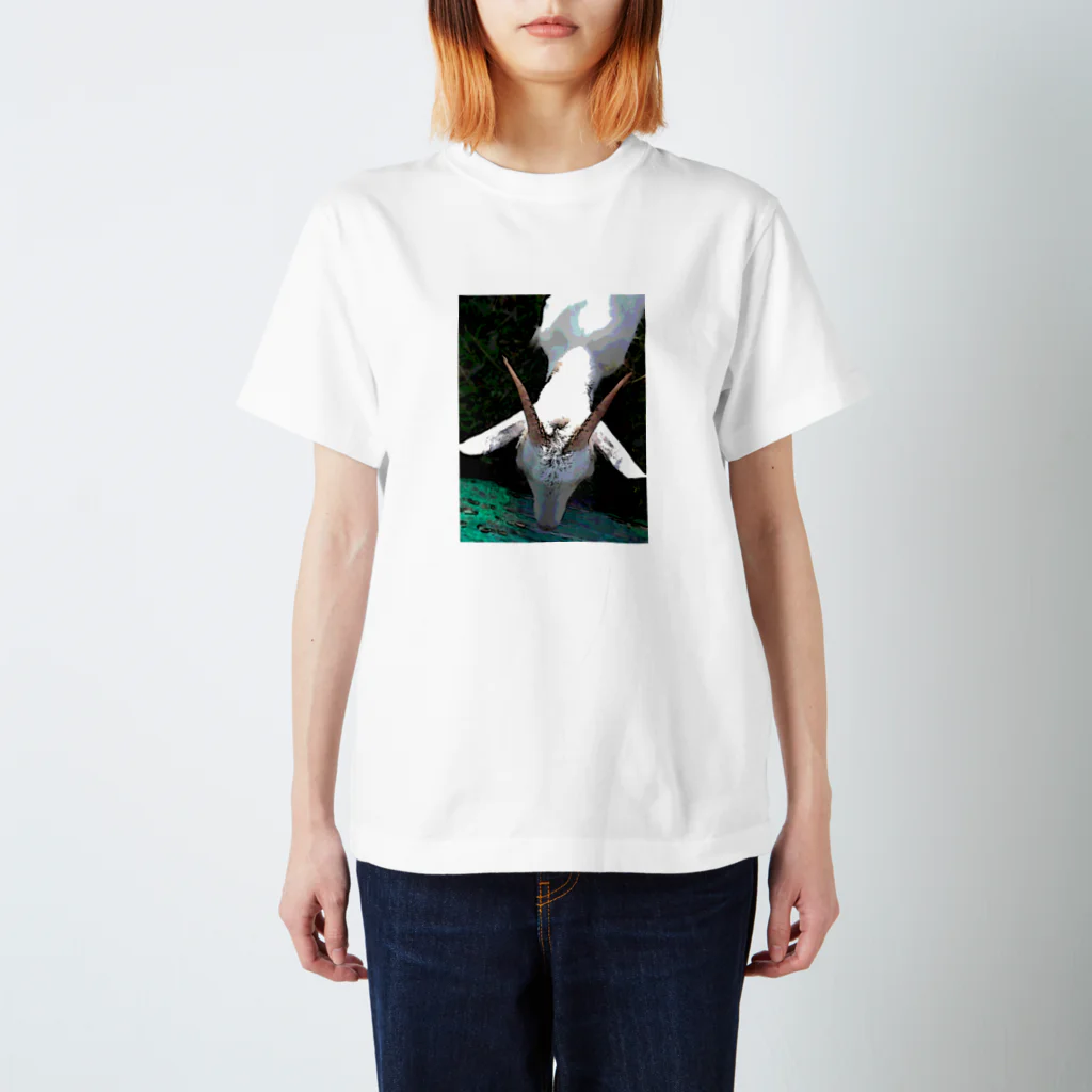 zakkaya 雑貨屋 孵 kaeruの山羊のつむじ Regular Fit T-Shirt