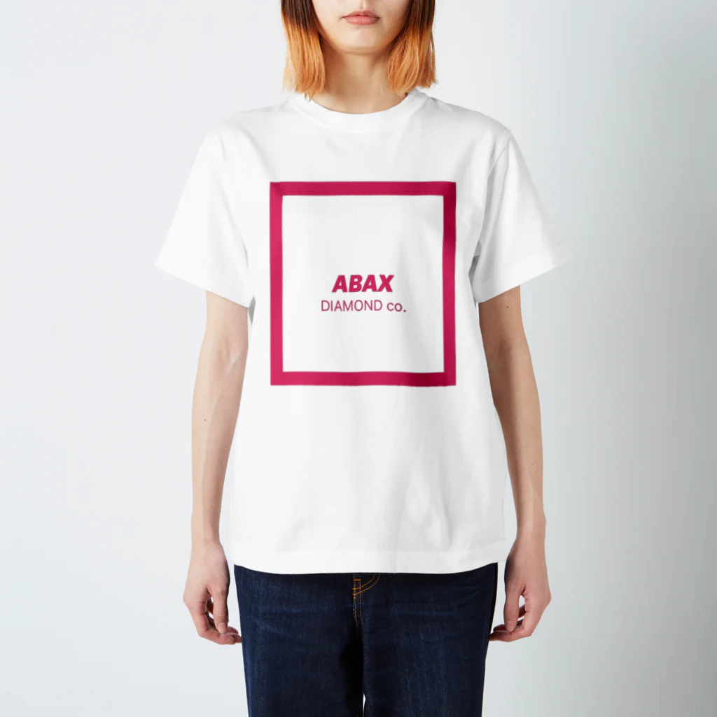 ABAX DIAMOND co.のABAX DIAMOND co. ピンクボックスピンクT スタンダードTシャツ