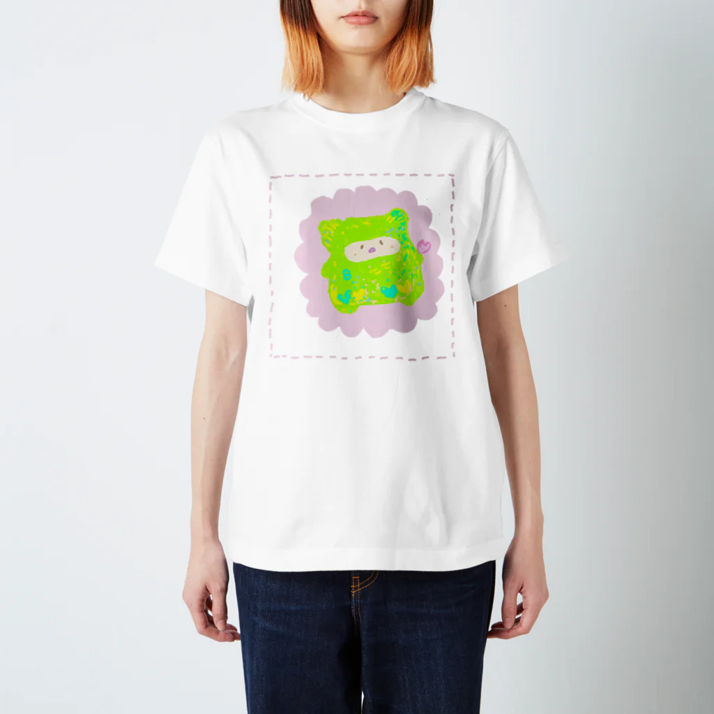 YaPonの８ちゃんお花 Regular Fit T-Shirt