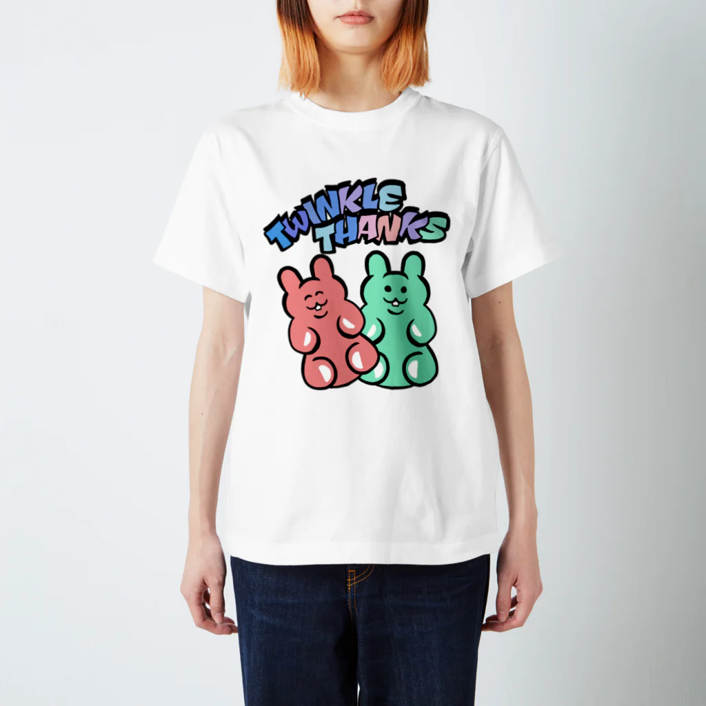 Twinkle★Thanksのぐみぴょんツインズ Regular Fit T-Shirt